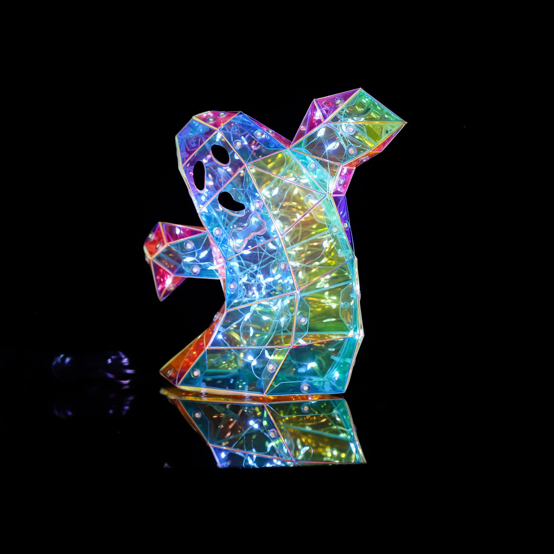 3D Ghost Infinity Lights Halloween Decoration - image 4