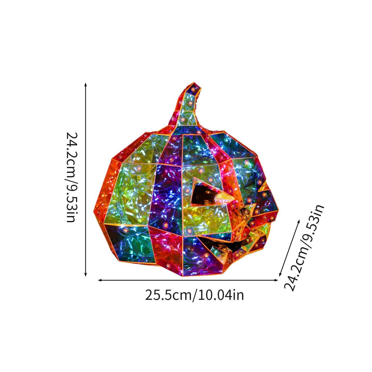 Ghost Face Pumpkin Infinity Lights Decoration - image 6