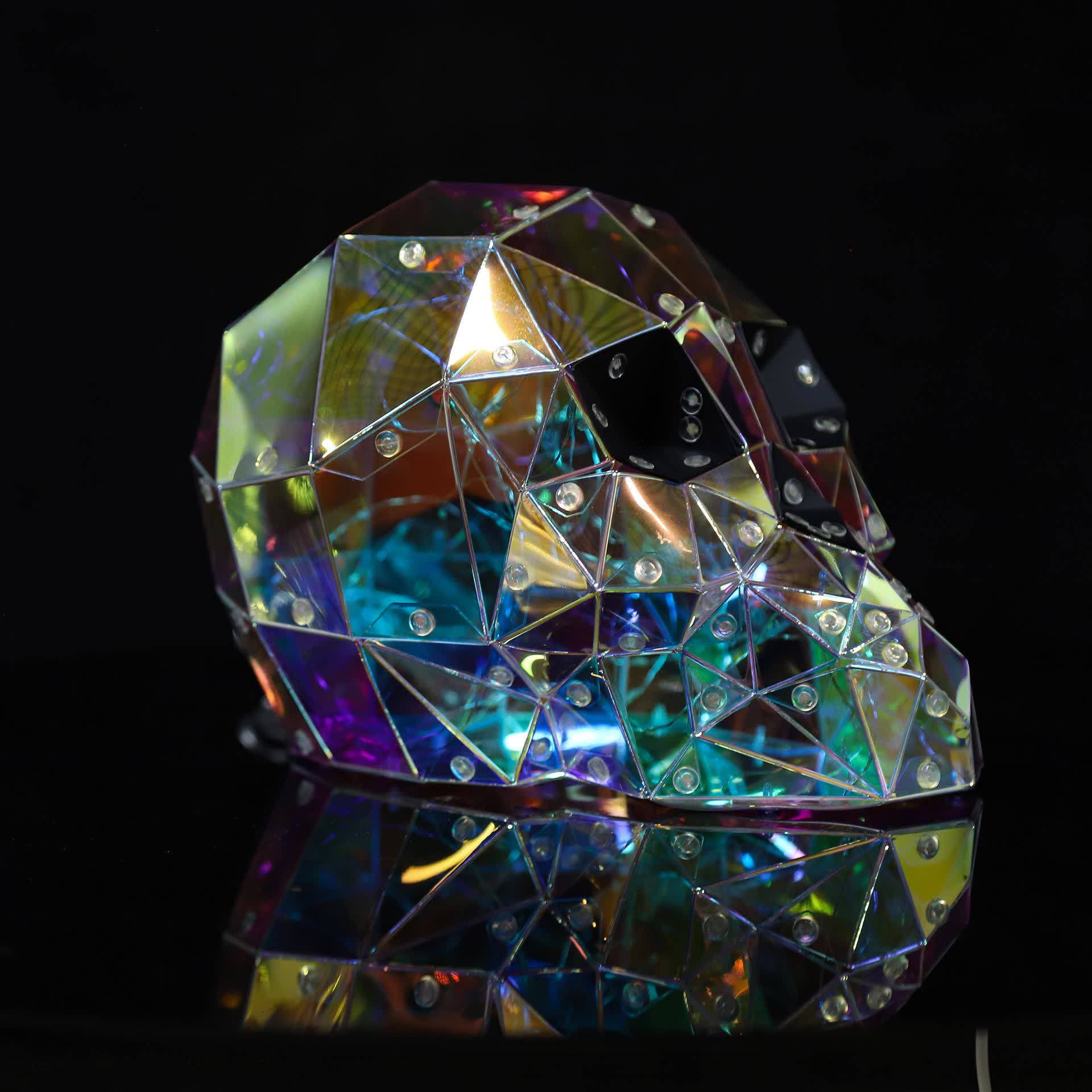 3D Skull Infinity Lights Halloween Decoration - image 4