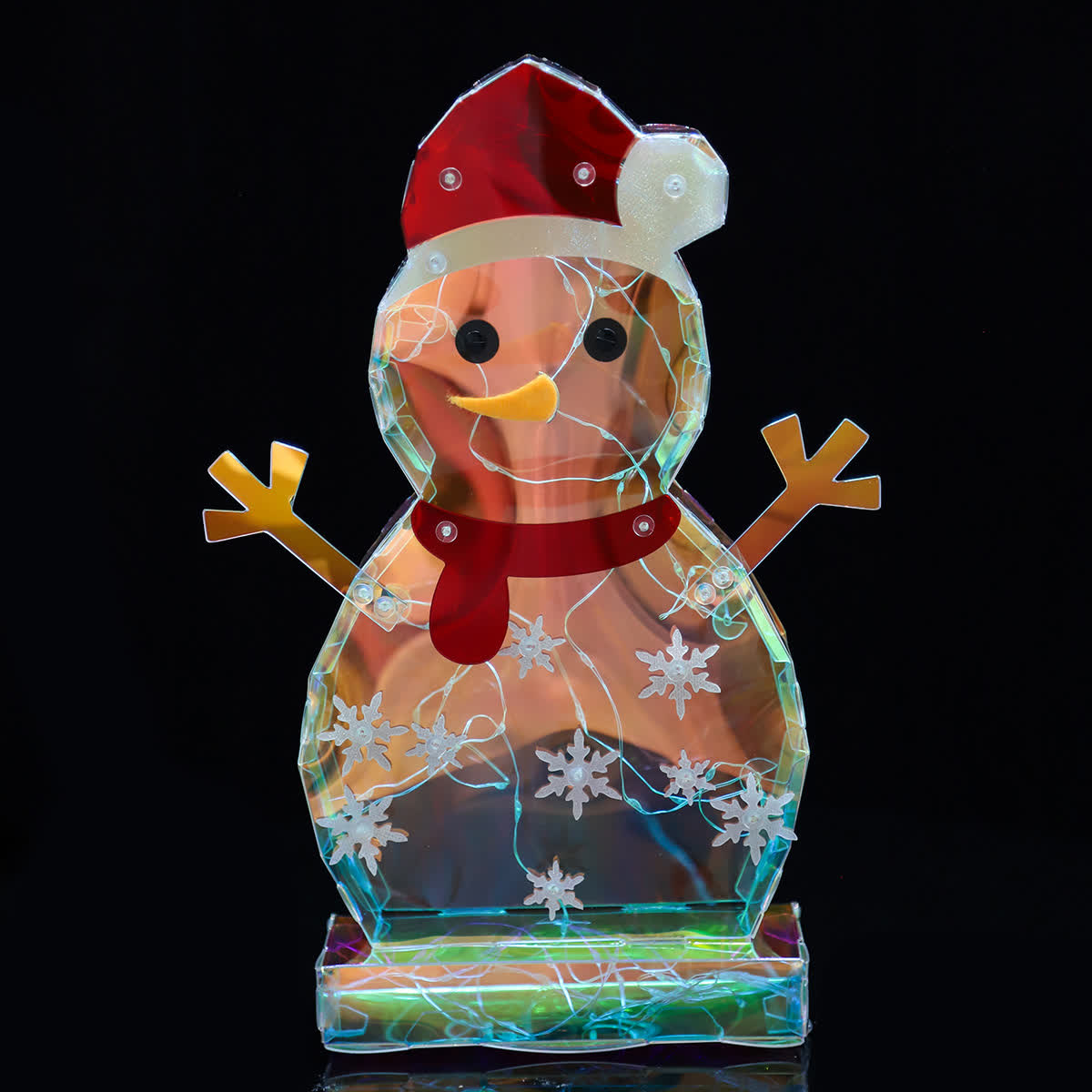3D Snowman Infinity Lights Decoration - image 3