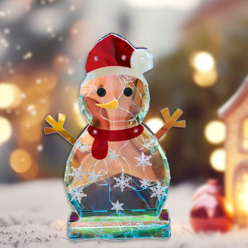 3D Snowman Infinity Lights Decoration - image 1