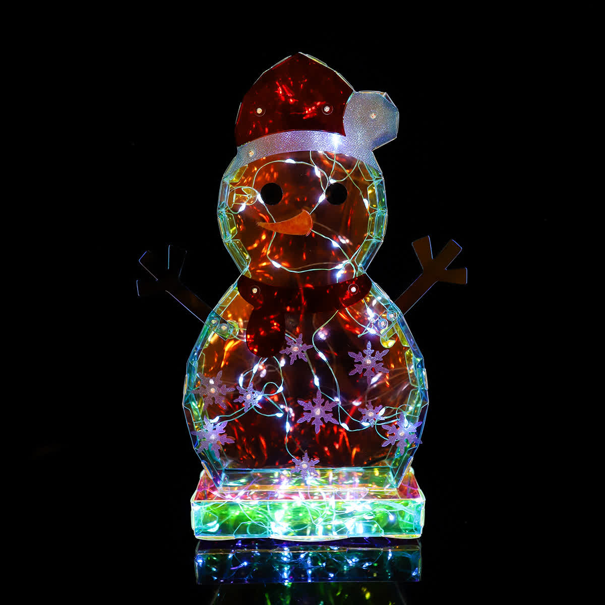 3D Snowman Infinity Lights Decoration - image 4