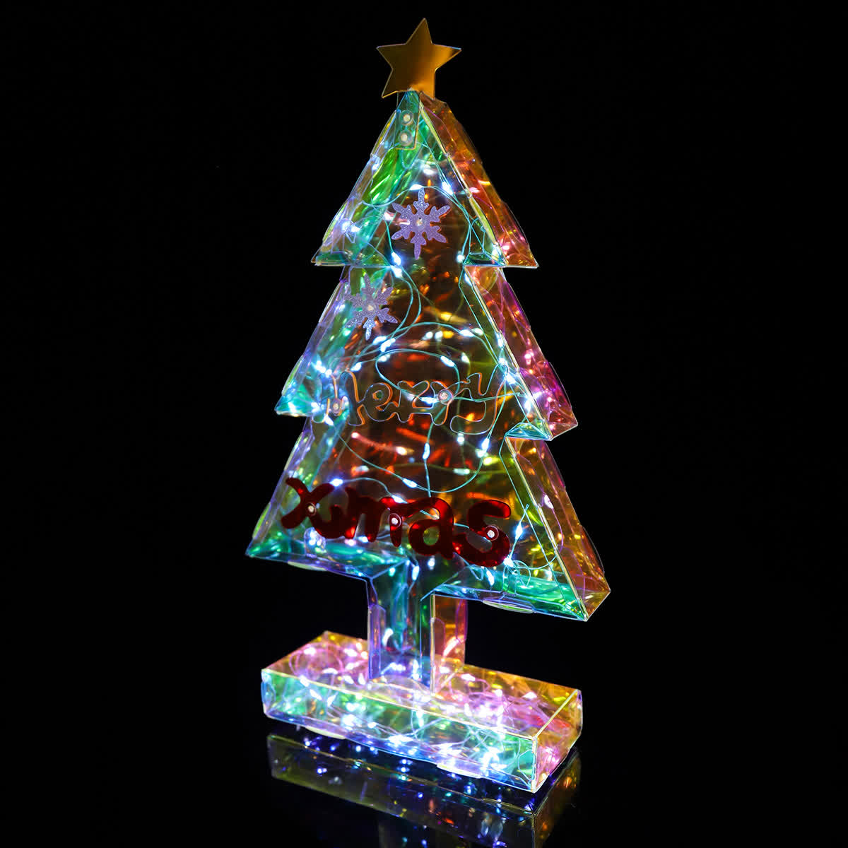 3D Christmas Tree Infinity Lights Decoration - image 3