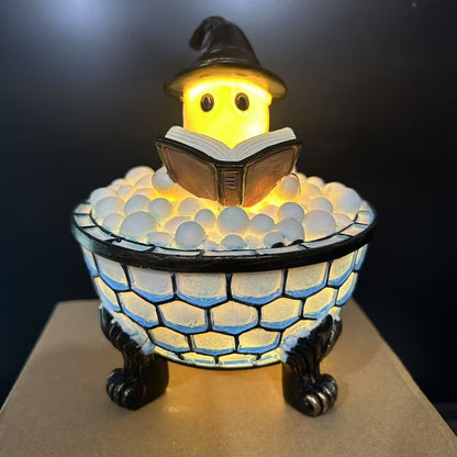 Halloween Ghost Reading Light Decoration - B - 4.72"W x 4.72"L x 5.51"H - image 3