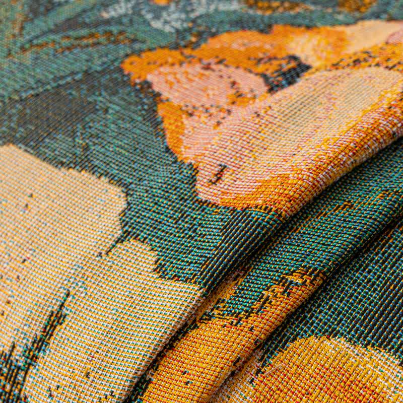 Yellow Floral Ruffled Sofa Throw Blanket - image 7