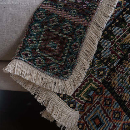 Geometric Plaid Sofa Throw Blanket - image 6