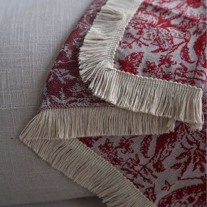 Red Butterfly Floral Sofa Throw Blanket - image 6