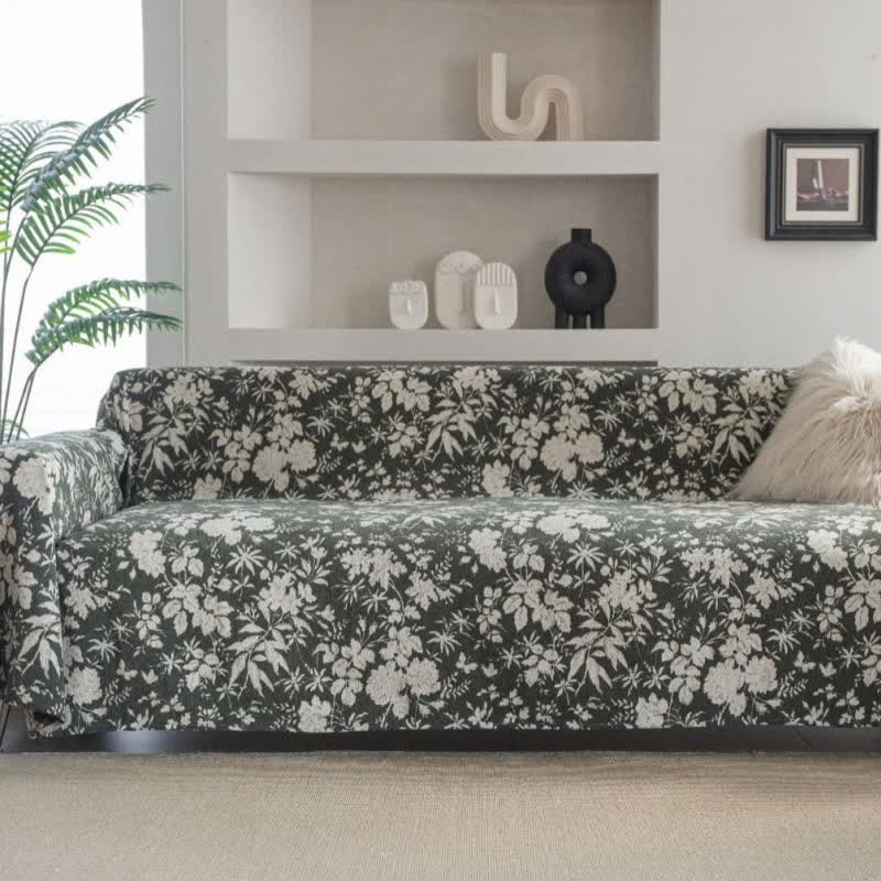 Poppy Floral Leaf Sofa Throw Blanket - image 5