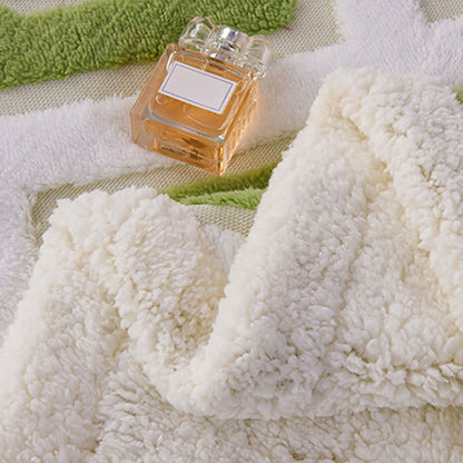 Geometric Pattern Jacquard Sherpa Blanket - image 9