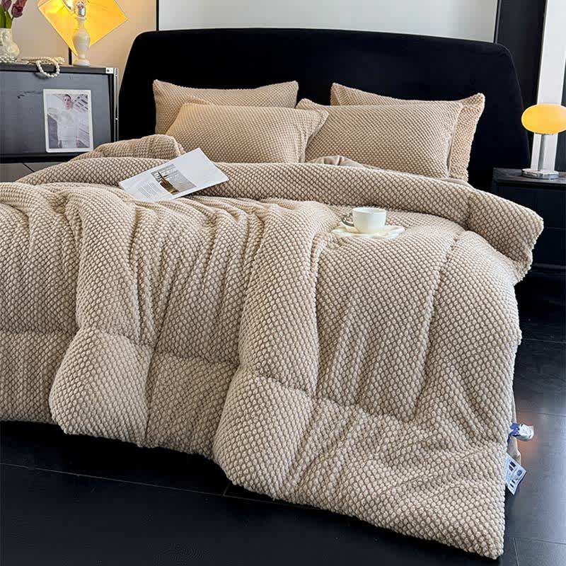 Solid Color Textured Warm Blanket - image 7