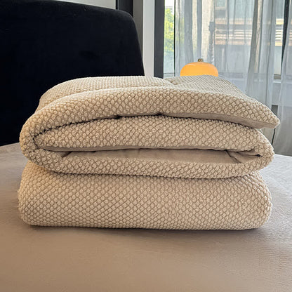 Solid Color Textured Warm Blanket - image 12