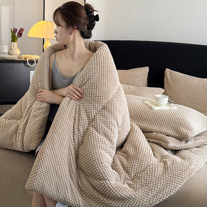 Solid Color Textured Warm Blanket - image 10