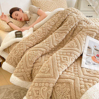 Ownkoti Plush Floral Sherpa Fleece Warm Blanket - image 13