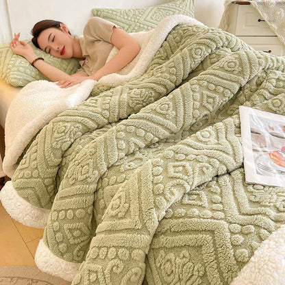 Ownkoti Plush Floral Sherpa Fleece Warm Blanket - image 12
