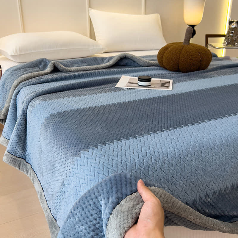 Solid Color Bound Edge Throw Blanket - image 6