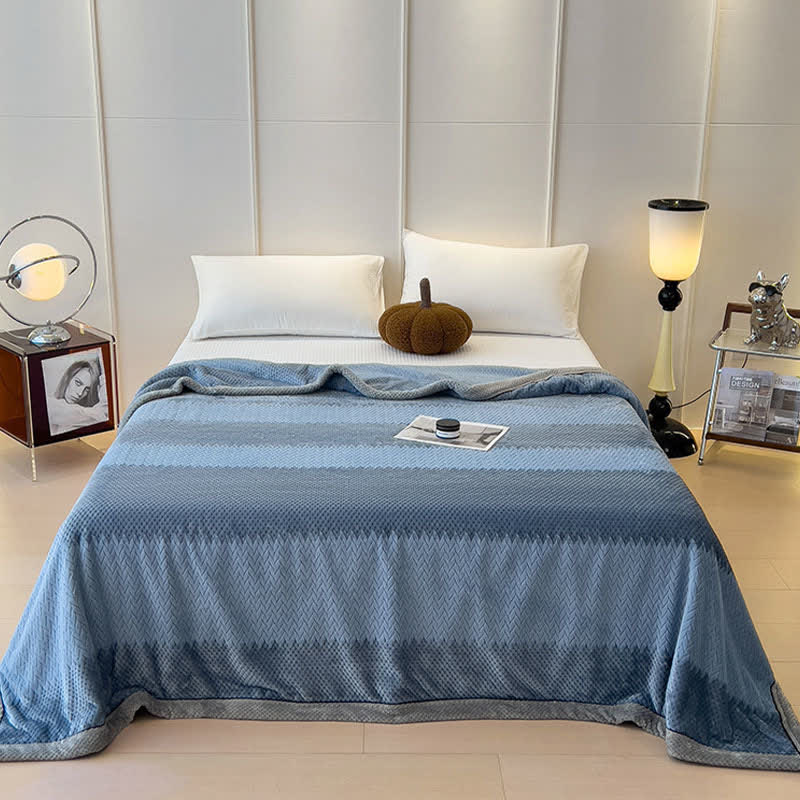 Solid Color Bound Edge Throw Blanket - image 4