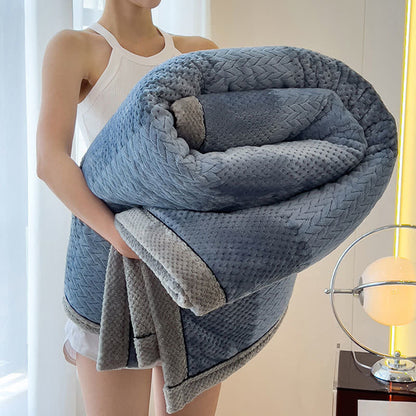 Solid Color Bound Edge Throw Blanket - image 8