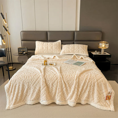 Luxury Floral Duvet Cover Blanket - Beige - Queen - image 15