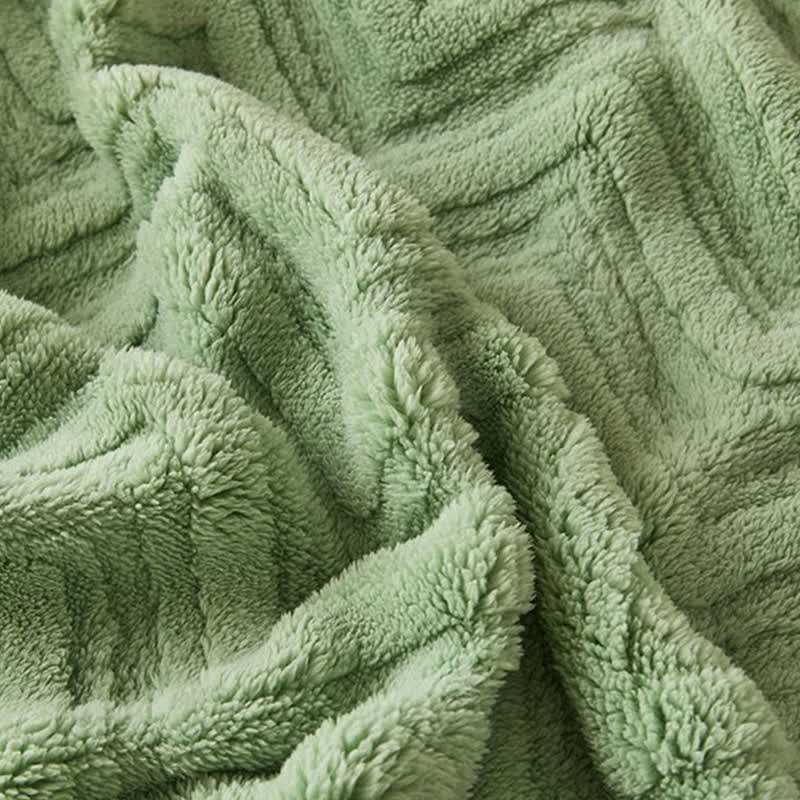 Modern Chevron Jacquard Warm Blanket - image 11