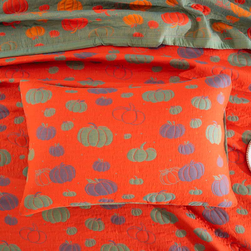 Pumpkin Organic Cotton Sheet Bedspread - image 15