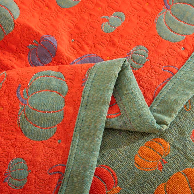 Pumpkin Organic Cotton Sheet Bedspread - image 17