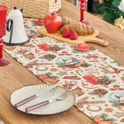 Christmas Crystal Ball Jacquard Table Runner - image 4
