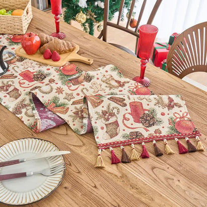 Christmas Crystal Ball Jacquard Table Runner - image 5