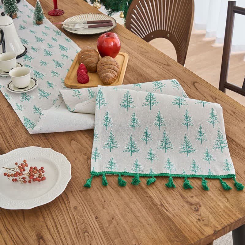 Green Fir Tree Table Runner - image 4