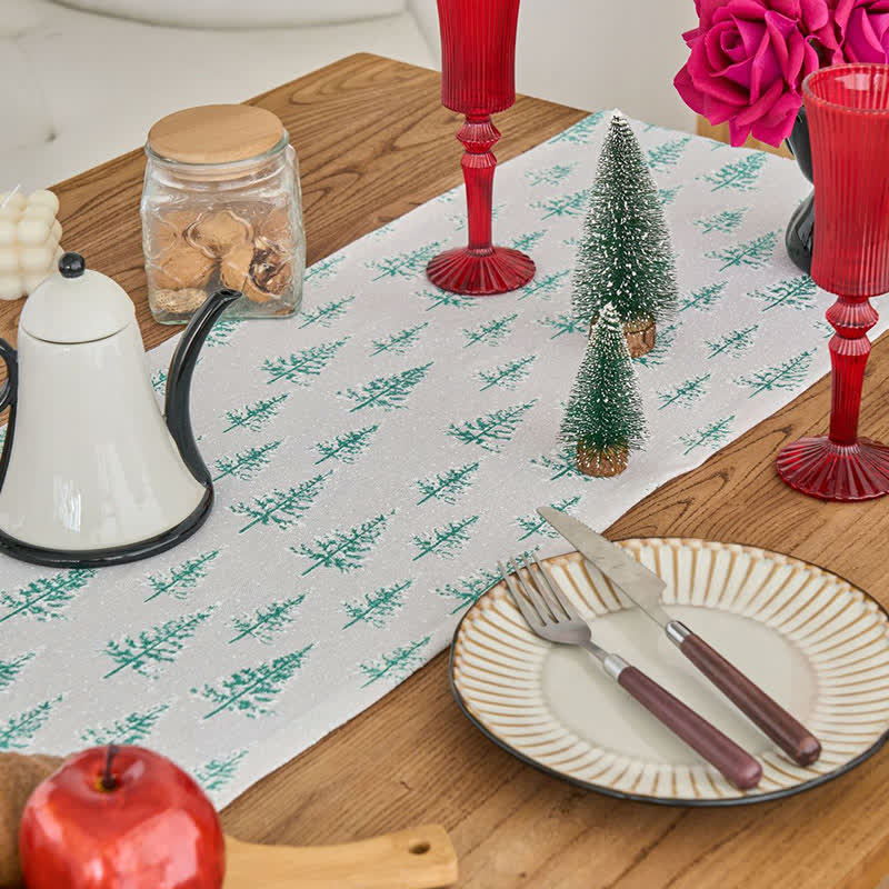 Green Fir Tree Table Runner - image 2