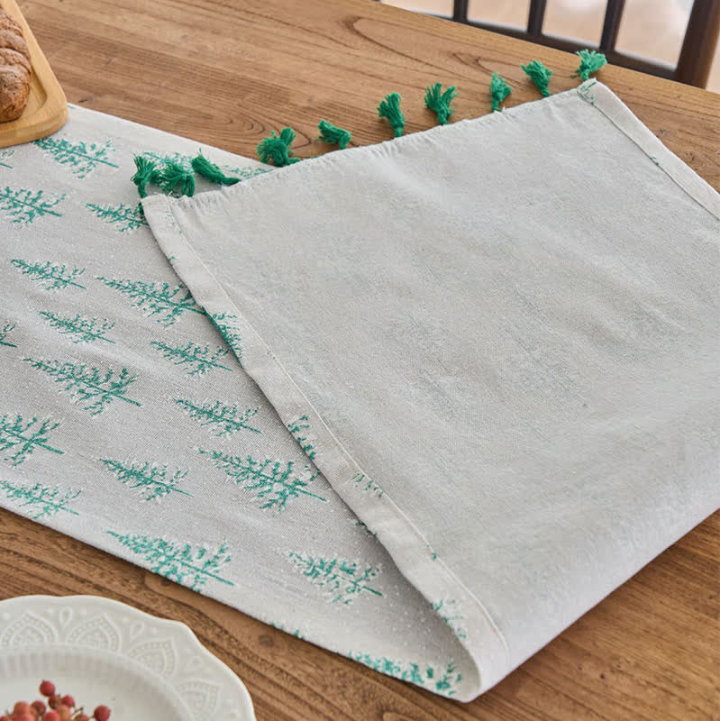 Green Fir Tree Table Runner - image 5
