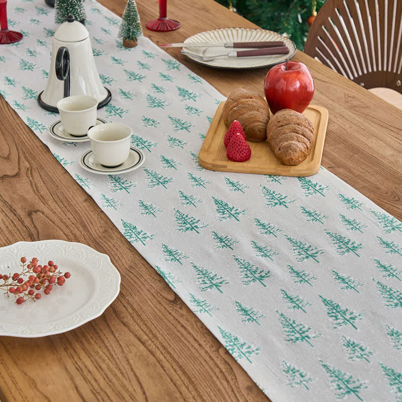 Green Fir Tree Table Runner - image 3