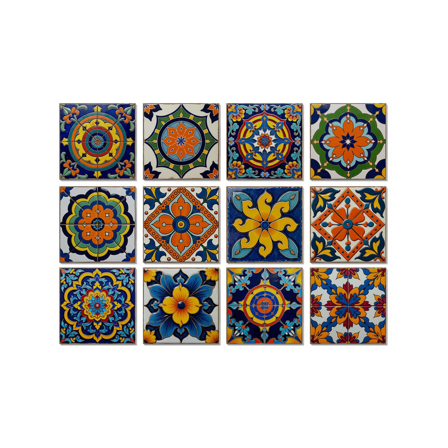 PET Foam Colorful Talavera Tile Wall Decals - image 7
