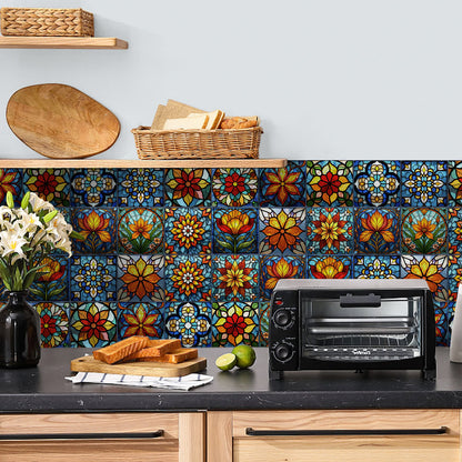 Boho Style Floral PET Foam Tile Wall Decals - image 1