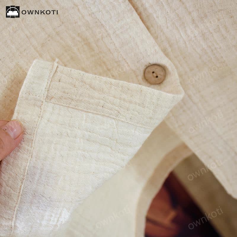 Ownkoti Matching Minimalist Cotton Linen Pajama Jammies - image 9