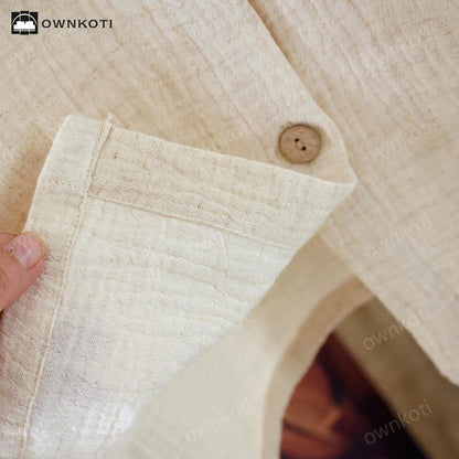 Ownkoti Matching Minimalist Cotton Linen Pajama Jammies - image 9