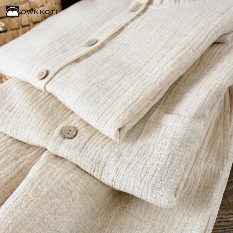 Ownkoti Matching Minimalist Cotton Linen Pajama Jammies - image 3