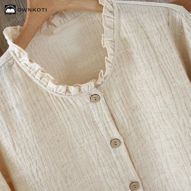 Ownkoti Matching Minimalist Cotton Linen Pajama Jammies - image 6