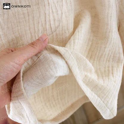 Ownkoti Matching Minimalist Cotton Linen Pajama Jammies - image 10