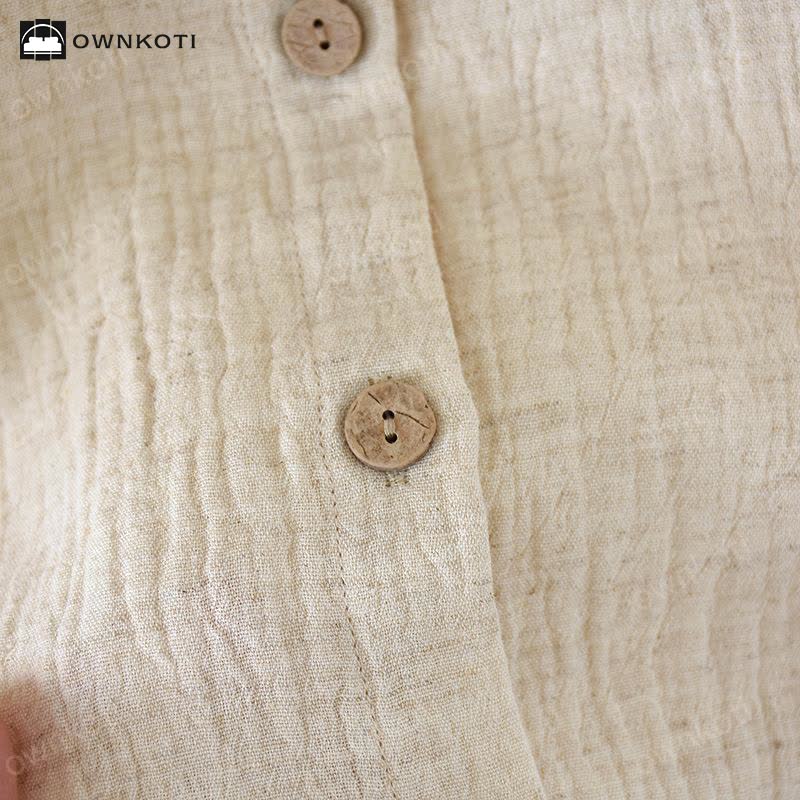 Ownkoti Matching Minimalist Cotton Linen Pajama Jammies - image 8