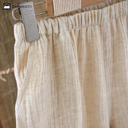Ownkoti Matching Minimalist Cotton Linen Pajama Jammies - image 13