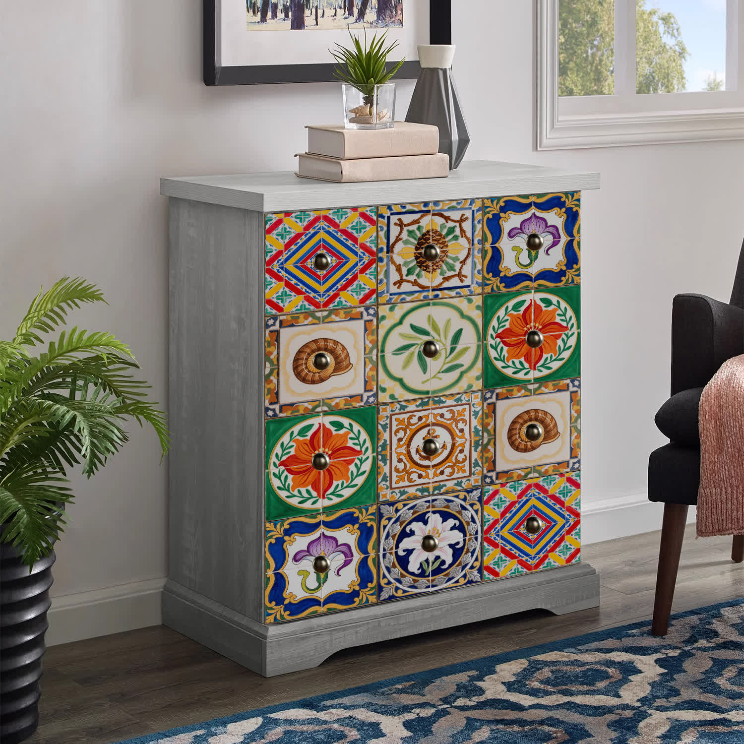 Vintage Talavera PET Foam Tile Wall Decals - image 4