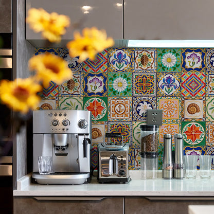 Vintage Talavera PET Foam Tile Wall Decals - image 3