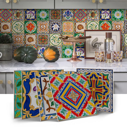 Vintage Talavera PET Foam Tile Wall Decals - image 0