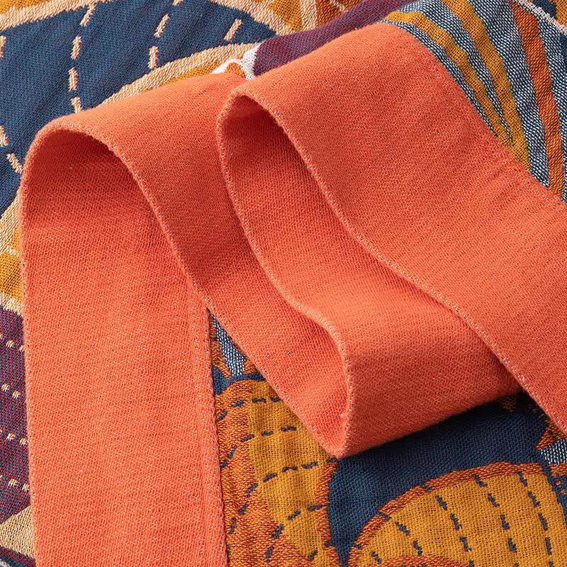 Bohemian Style Cotton Gauze Muslin Quilt - image 4