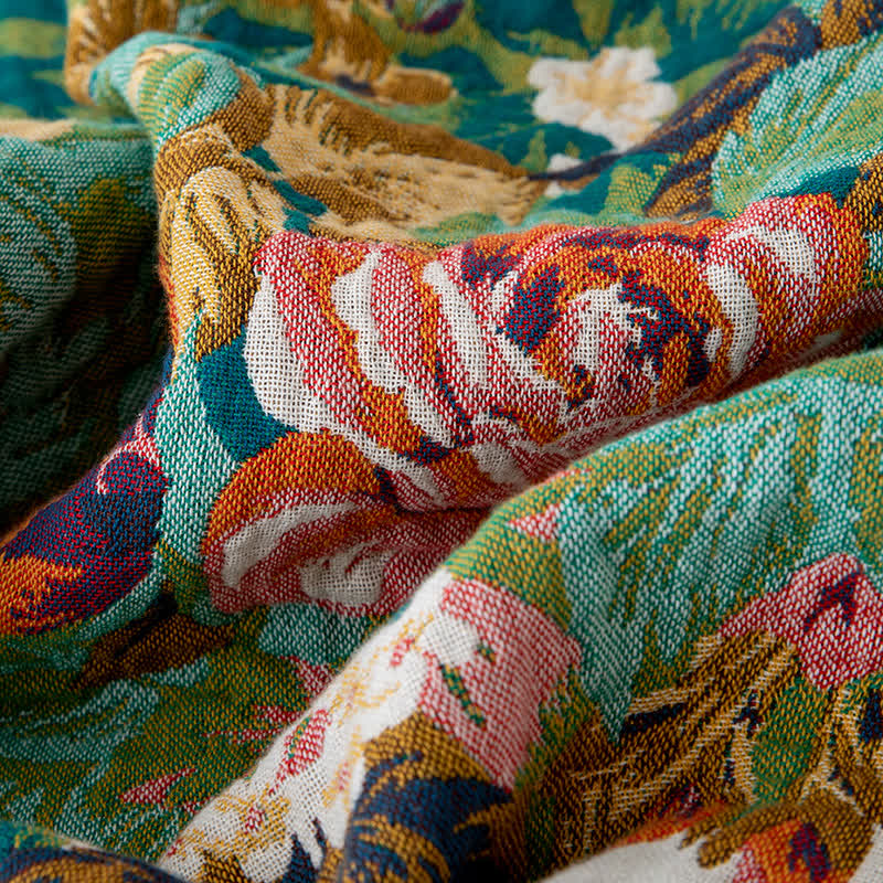 Wonderland Flower Natural Cotton Tassel Quilt - image 5