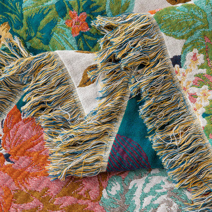 Wonderland Flower Natural Cotton Tassel Quilt - image 6