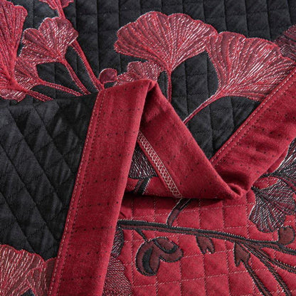 Ownkoti Orange Ginkgo Leaf Cotton Reversible Quilt - image 20