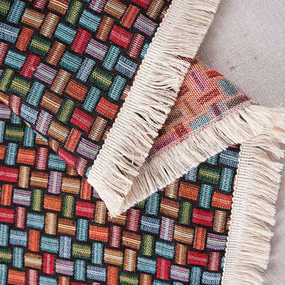 Colorful Geometric Knot Sofa Throw Blanket - image 6