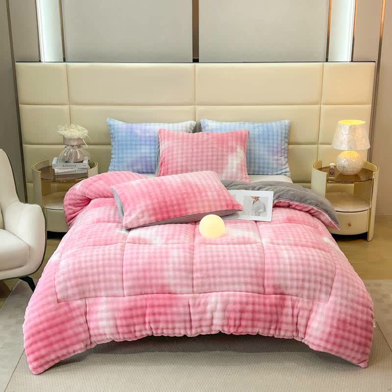 Fluffy Gradient Color Sherpa Warm Blankets - image 0