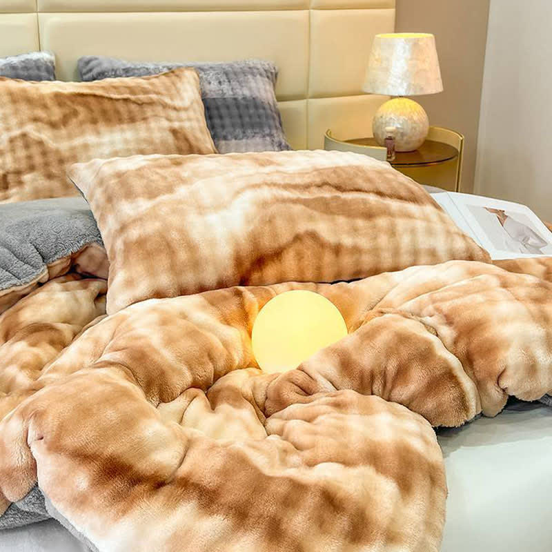Fluffy Gradient Color Sherpa Warm Blankets - image 12